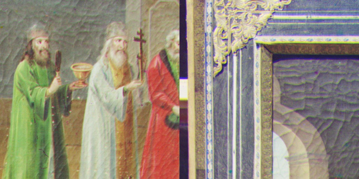Religious painting crops, Sobel on smoothed frames