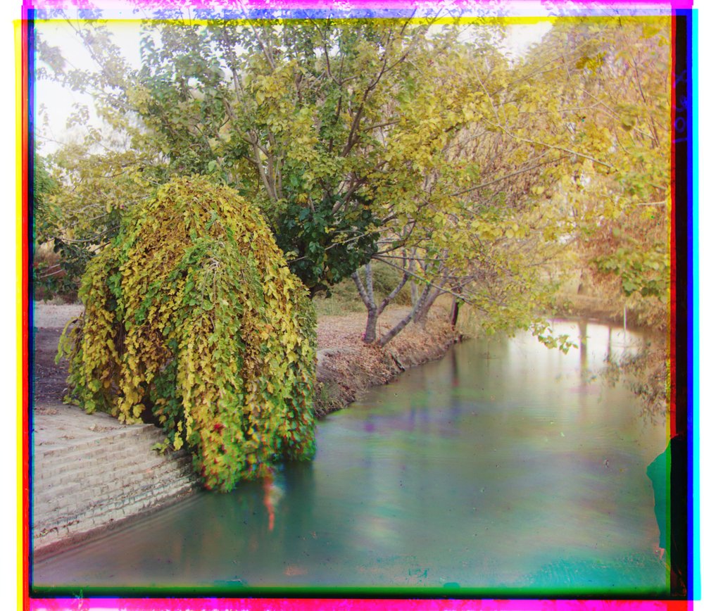Irrigation canal in the Murgab estate