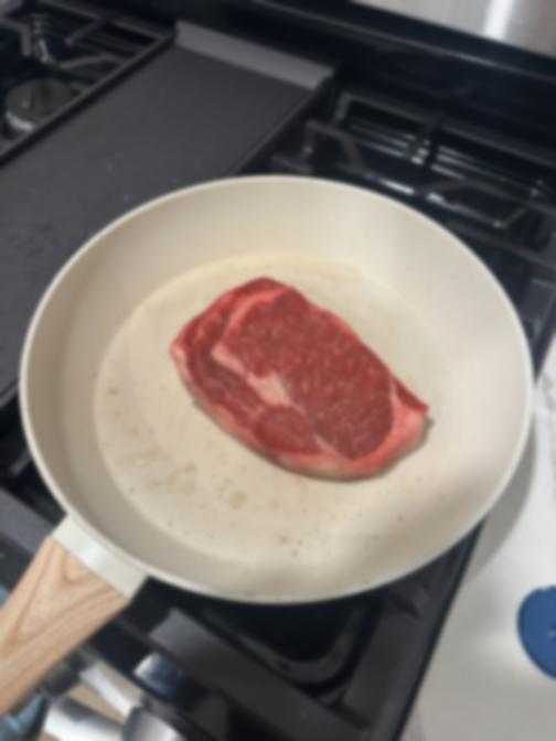 Steak blurred