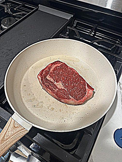 Steak sharpened with alpha 4