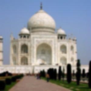 Taj Mahal blurred