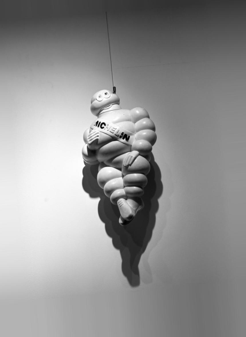 Michelin Man, aligned, grayscale
