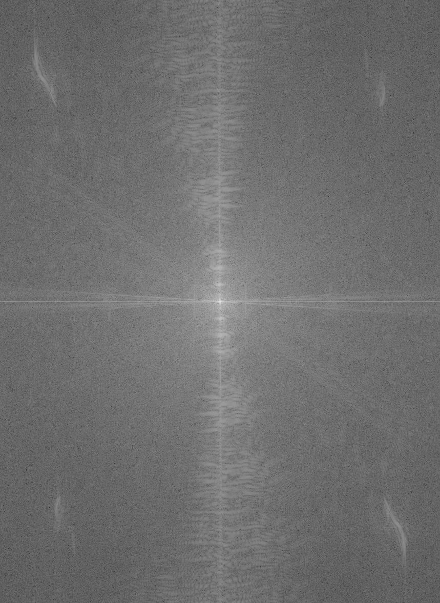 Log magnitude spectrum of the aligned book