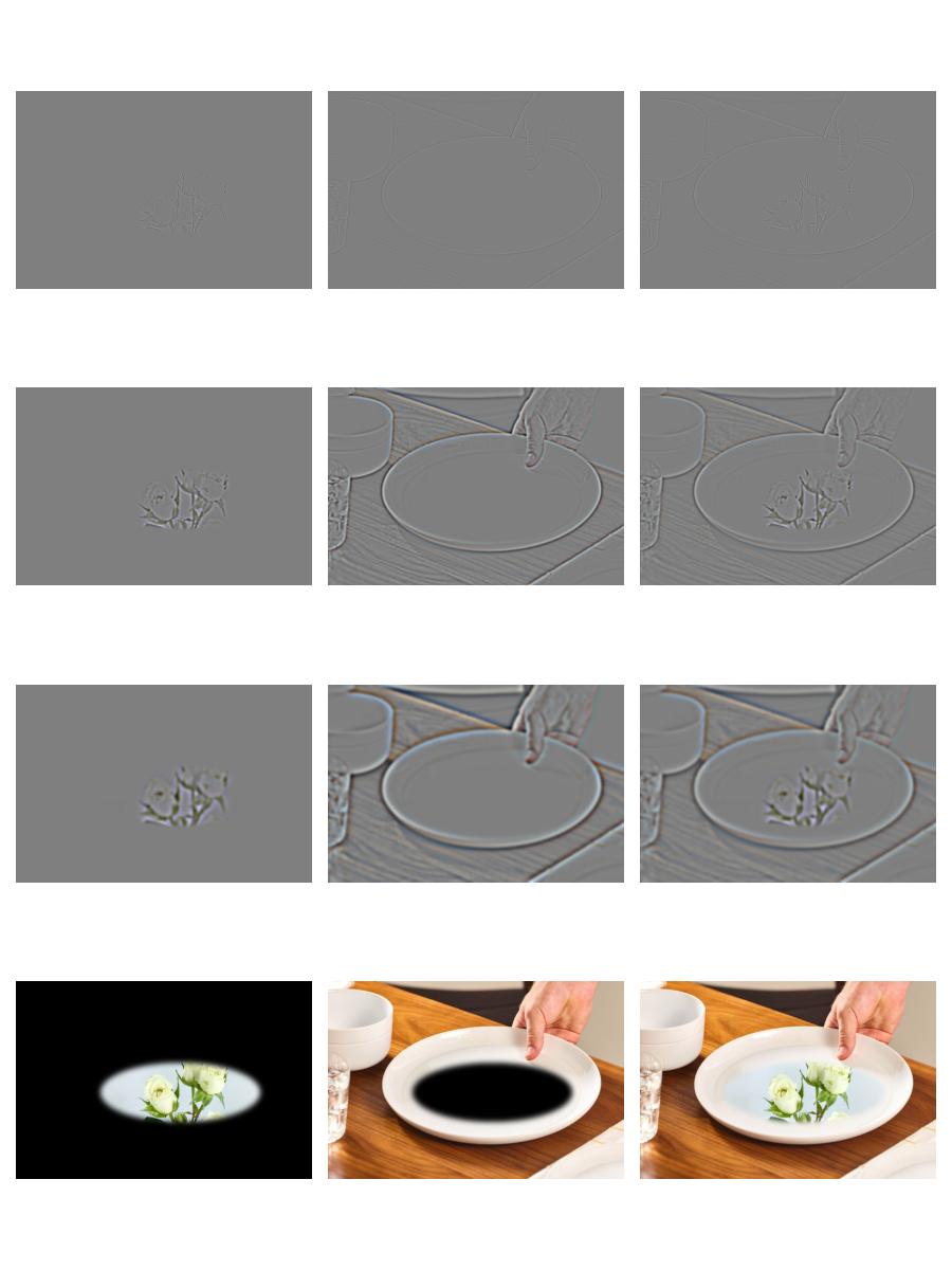 Laplacian stack breakdown of the roses and plate blend